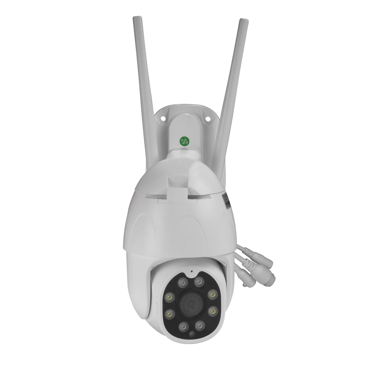 Denver IOC-221 Outdoor Dome IP-Sicherheitskamera, 2 MP (1080p) Full HD, Nachtsicht 40 m, WLAN & Ethernet, IR, Wandmontage, IP63 Wetterfest, Weiß, MicroSD