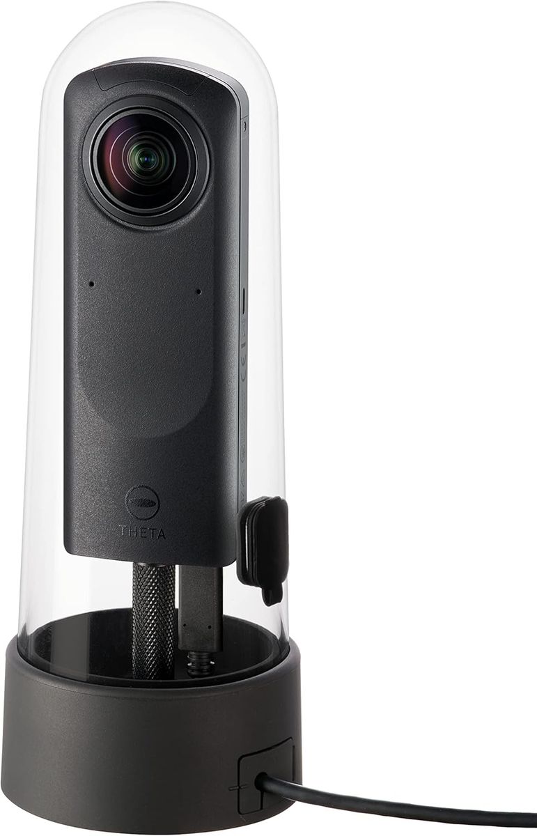 Ricoh TH-3 Hardcase für Theta Z1/X/SC2, Wetterfest IPX4, Live-Streaming-fähig, Stativhalterung, Weiß, Kunststoff