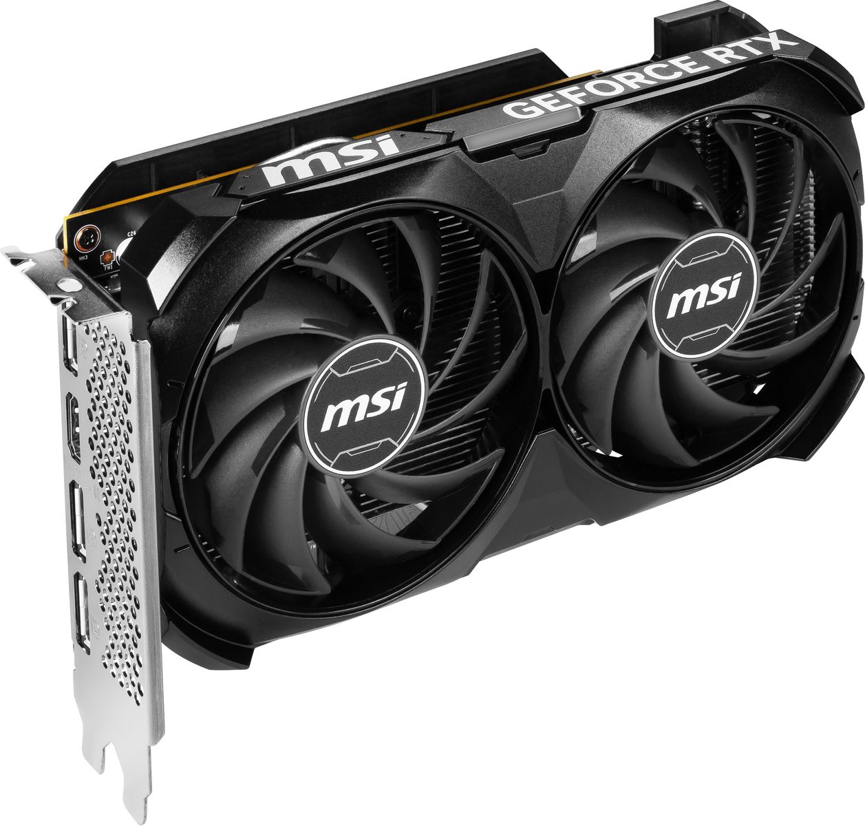 MSI VENTUS 2X BLACK 8G OC V516-004R, NVIDIA GeForce RTX 4060, 8 GB GDDR6, PCIe 4.0, HDMI 2.1a, 3x DisplayPort, Dual-Fan, OC, 8-pin