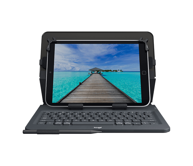 logitech Universal Folio Tastatur für Mobilgeräte Schwarz Bluetooth (ESP Layout - QWERTY)