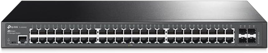TP-Link TL-SG3452 | 48 Port Gigabit Switch, 4 SFP-Steckplätze | Omada SDN integriert | L2+ Smart Managed | IPv6 | Statisches Routing