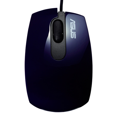 ASUS UT210 Maus, Büro, Beidhändig, Kabelgebunden, USB Typ-A, Optisch, 1000 DPI, 3 Tasten, Blau
