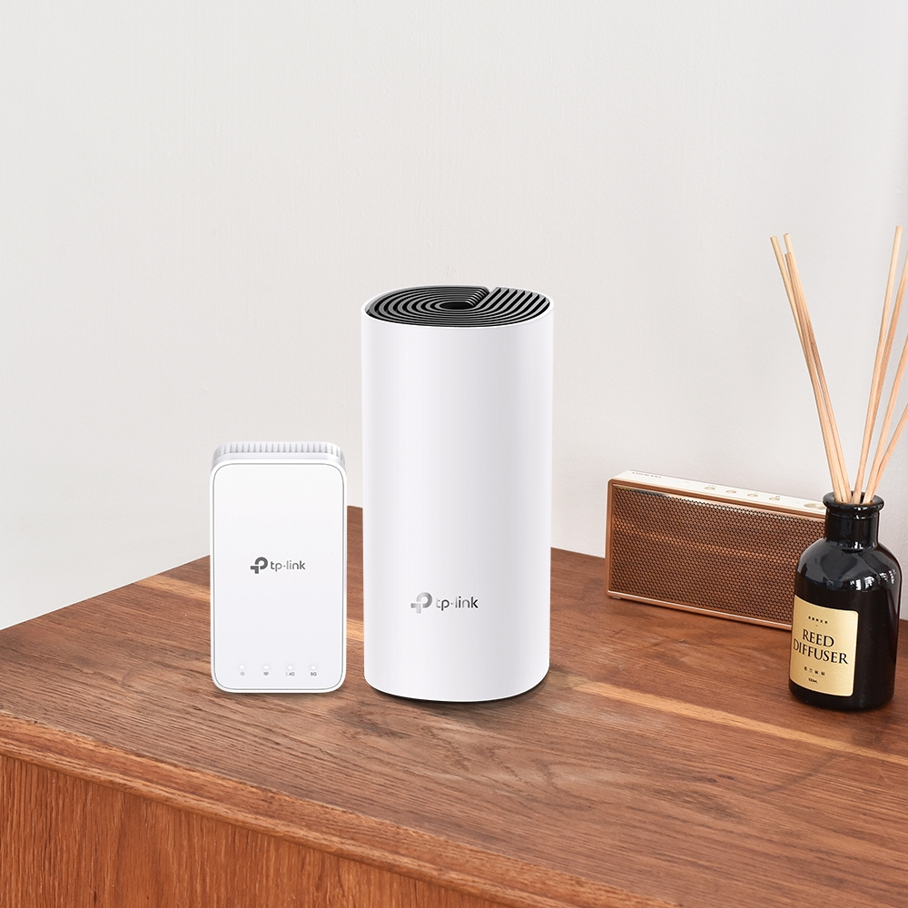 TP-Link AC1200 Whole-Home Mesh WLAN System 867Mops at 5 GHz + 300 Mops at 2,4 GHz 2 Gigabit Ports 2 Interne Antenne Deco M3(2-Pack) V2