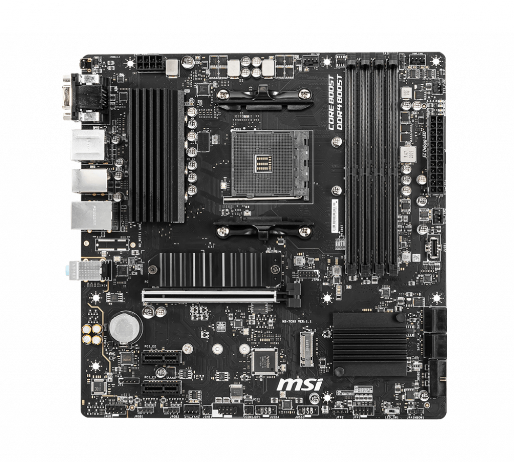 MSI B550M PRO-VDH Motherboard AMD B550 Socket AM4 micro ATX MSI B550M PRO-VDH Motherboard AMD B550 Socket AM4 micro ATX