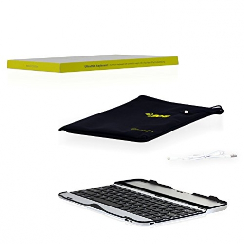 Sharon Samsung Galaxy Tab 3 10.1 Alu Case mit integrierter Bluetooth Tastatur Tastatur Case für Galaxy Tab 3 GT-P5200 GT-P5210 GT-P5220 DE-Layout