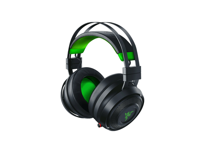 Razer Nari Ultimate HyperSense Gaming Headset 360° Surround-Sound Wireless RF + 3.5mm Chroma RGB for Xbox One Black/Green