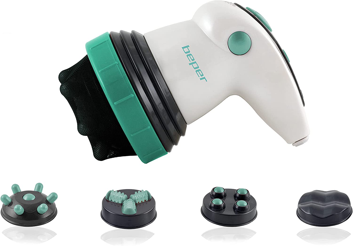 Beper - Infrared Massager Woman 4 in 1, infrared massage, triple circular action, firming and shaping, adjustable strengths, 4 anti-cellulite massage modes.