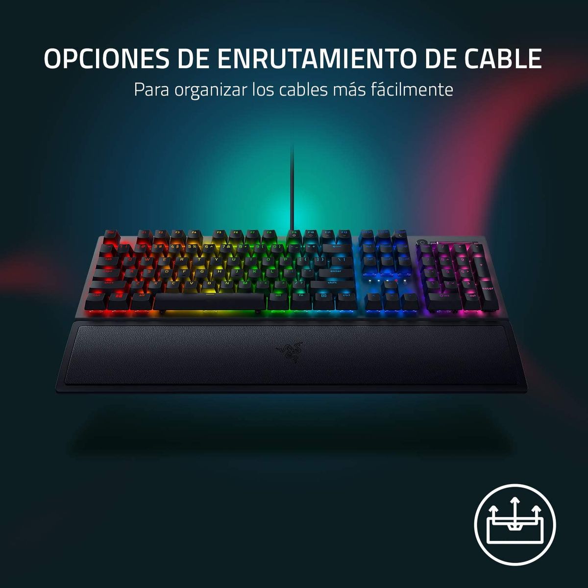 Razer BlackWidow V3 Gaming Keyboard Green Switches Chroma RGB ESP Layout - QWERTY
