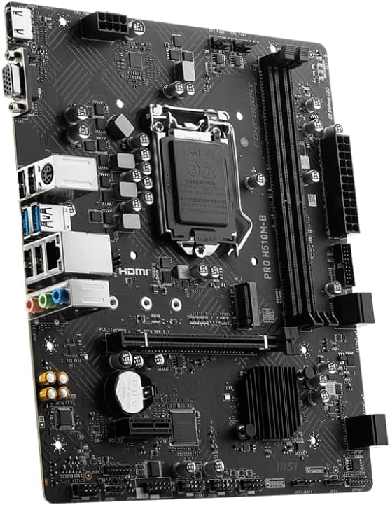 MSI PRO H510M-B Motherboard Intel H470 LGA 1200 Socket H5 micro ATX