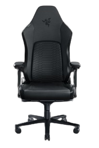 Razer Iskur V2 - Gaming-Stuhl mit adaptiver Lordosenstütze (Polster aus hoch verdichtetem Schaumstoff, Umweltfreundliches lösungsmittelfreies EPU-Kunstleder, 4-D-Armlehnen) Schwarz