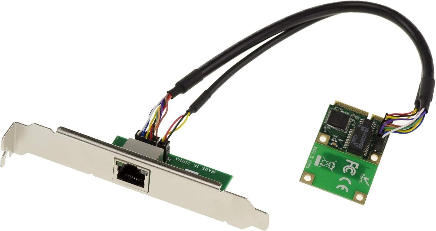 KALEA-INFORMATIQUE Mini PCI Express Netzwerk Controller Karte 1 Port LAN GIGABIT ethernet mit Intel 82574 Chipsatz