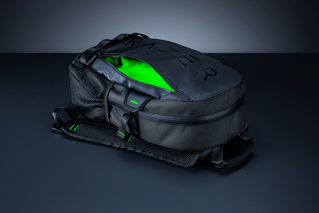 Razer Rogue 33,8 cm (13,3") Laptoprucksack, TPU, Schwarz, Wasserdichter Reißverschluss, 550 g