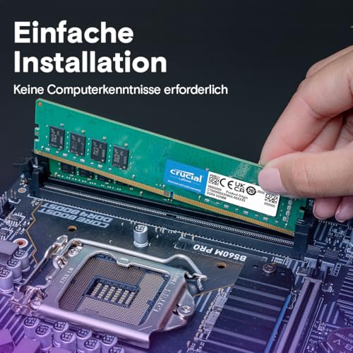 Crucial CT8G4DFRA32A 8 GB (1 x 8 GB) DDR4 3200 MHz CL22 1.2 V Arbeitsspeicher für PC & Server