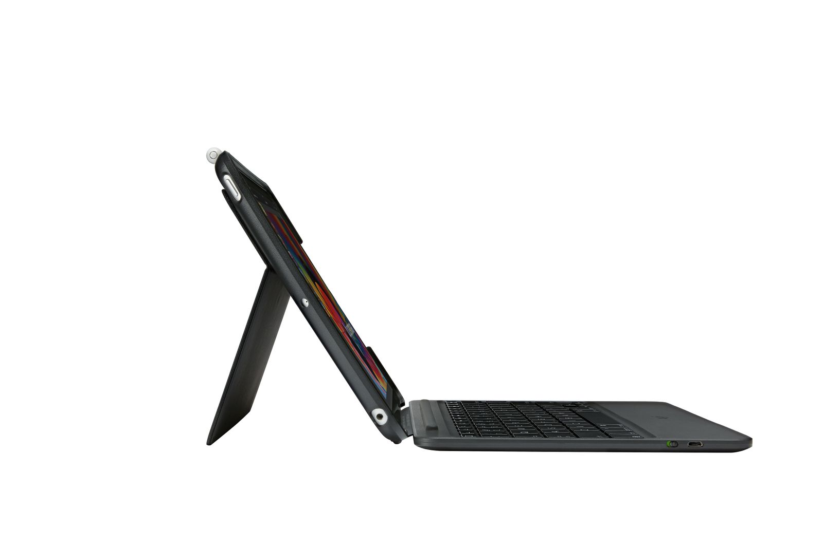 Logitech Slim Combo Tastatur für Mobilgeräte Graphit Bluetooth (GBR Layout - QWERTY)