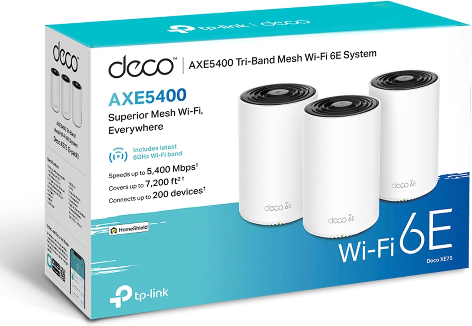 TP-Link AXE5400 Tri-Band Mesh Wi-Fi 6E System, 3er Pack