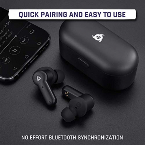 KLIM Pods Wireless Bluetooth 5.0 Stereo In-Ear Kopfhörer schwarz