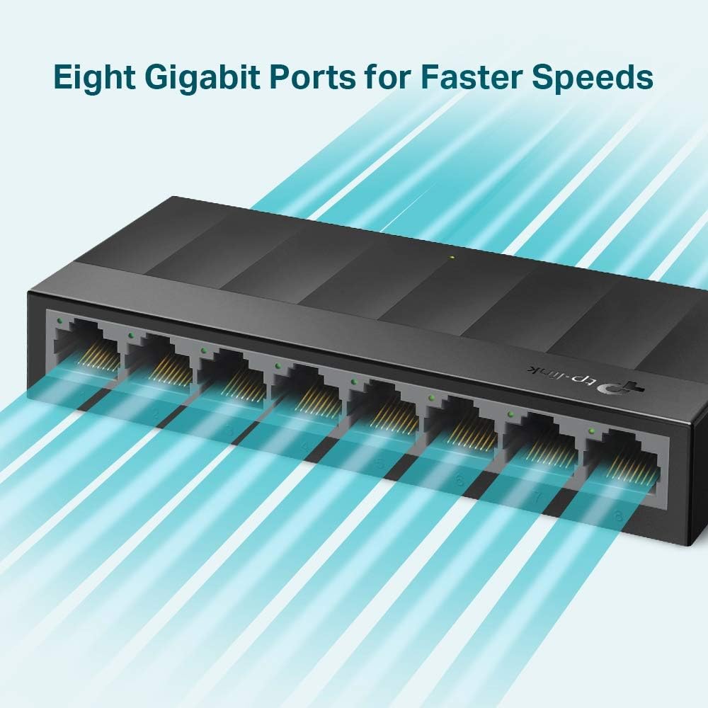 TP-Link 8-Port Desktop Switch (10/100/1000Mbit/s) V2