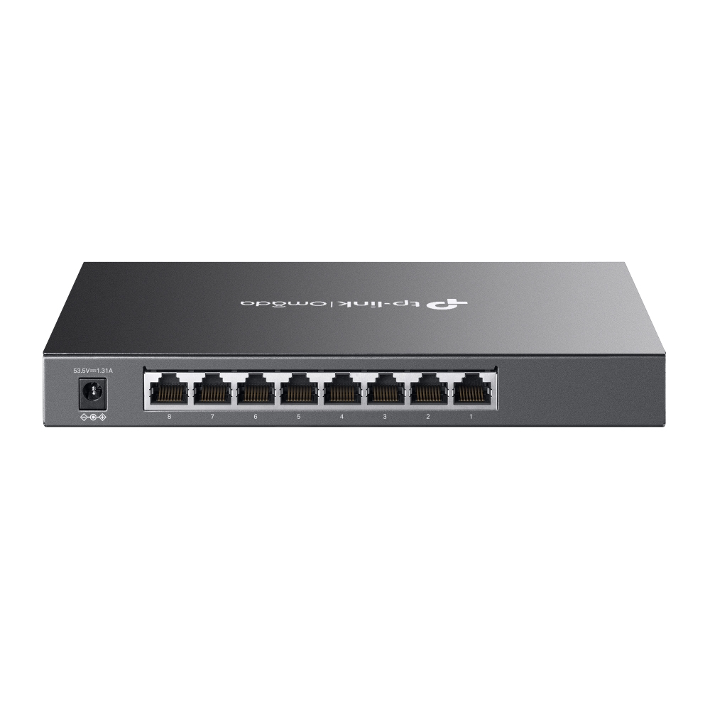 TP-Link Omada TL-SG2008P Managed L2/L2+ Gigabit Ethernet (10/100/1000) Power over Ethernet (PoE) Schwarz