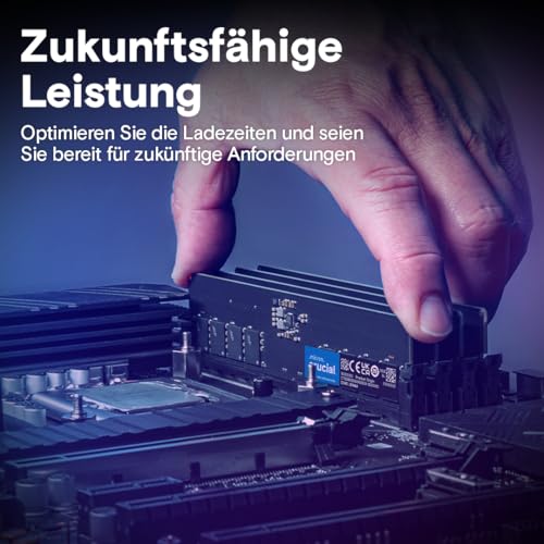 Crucial CT2K8G56C46U5 16 GB (2x8 GB) DDR5-5600 ECC CL46 1,1 V Unbuffered On-Die ECC Arbeitsspeicher
