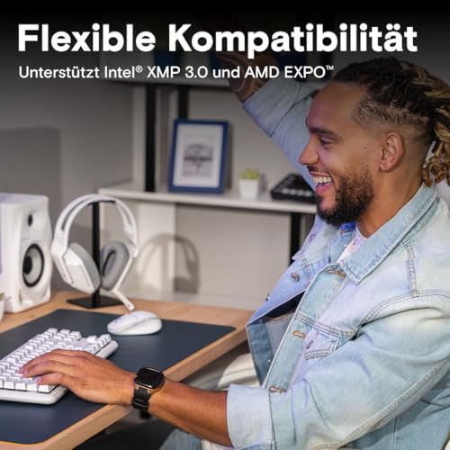 Crucial CT2K8G56C46U5 16 GB (2x8 GB) DDR5-5600 ECC CL46 1,1 V Unbuffered On-Die ECC Arbeitsspeicher