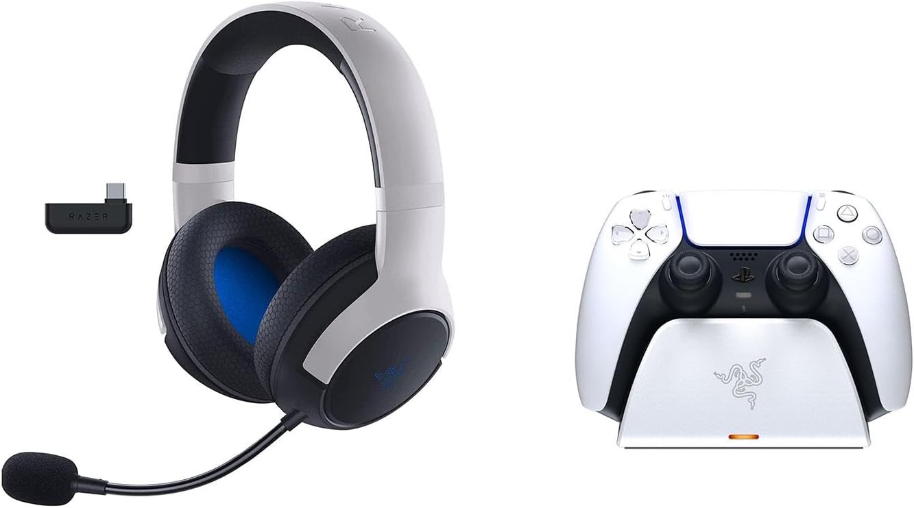 Razer Legendary Bundle Kaira Wireless Headset und PS5 Dualsense Ladestation