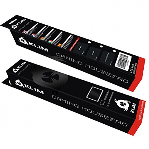 KLIM I Carry Hochwertiges Soft Mauspad für PC & Gaming 320x270x3mm schwarz, weiß