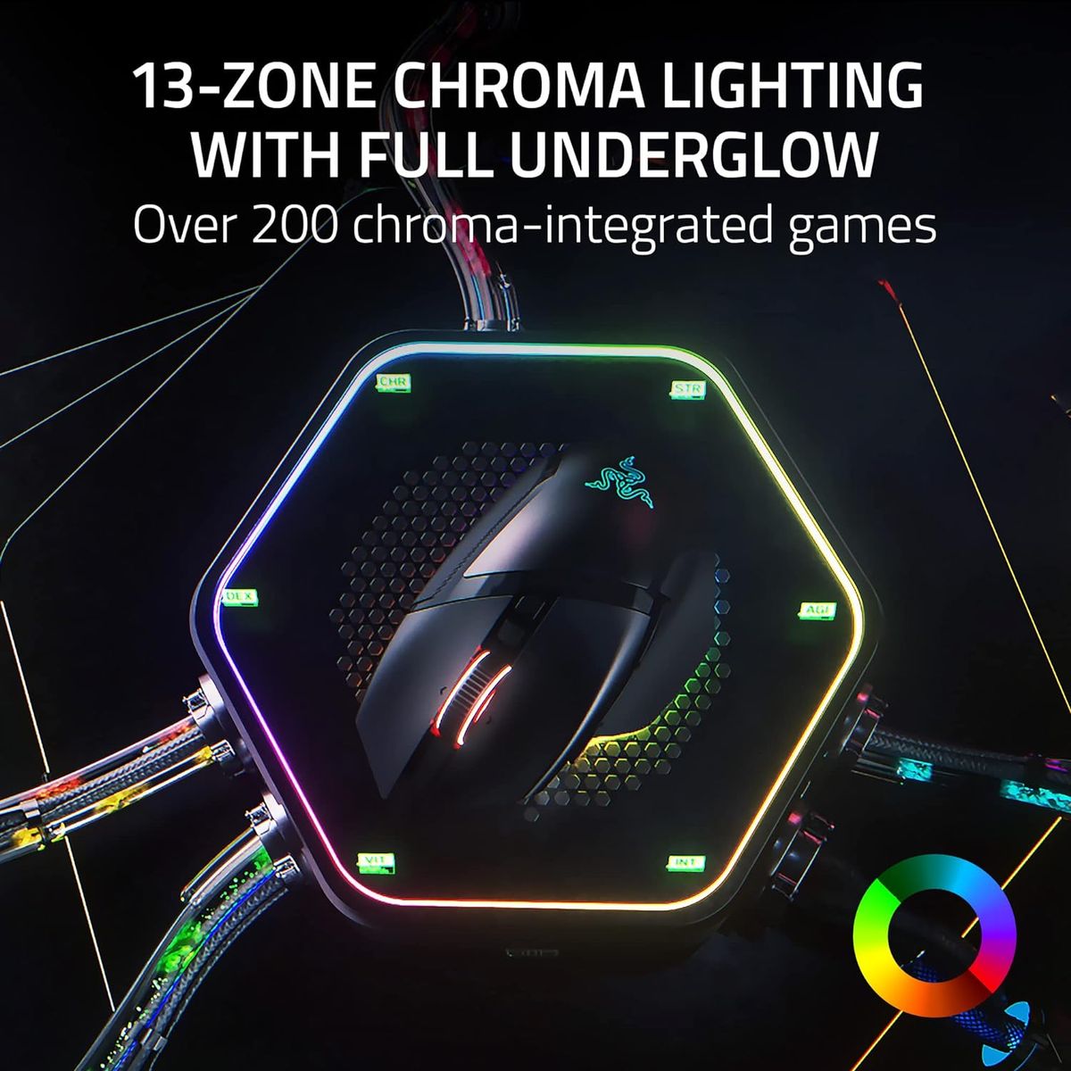 Razer Basilisk V3 Pro Gaming Mouse Dual Wireless + USB-C 30.000 DPI RGB Black U
