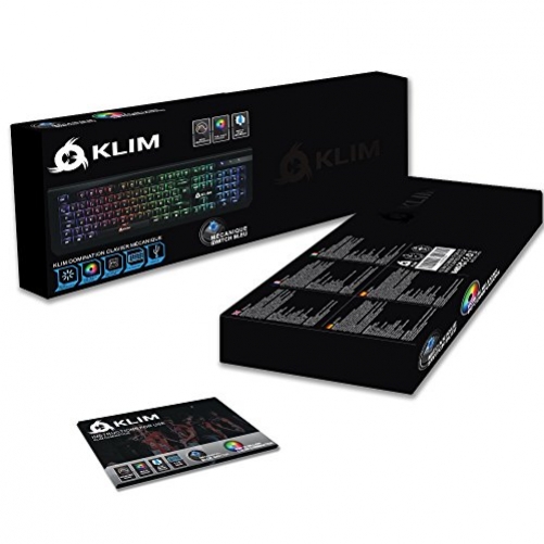 Klim Domination Mechanische RGB Gaming Tastatur Wired (FRA Layout - AZERTY)