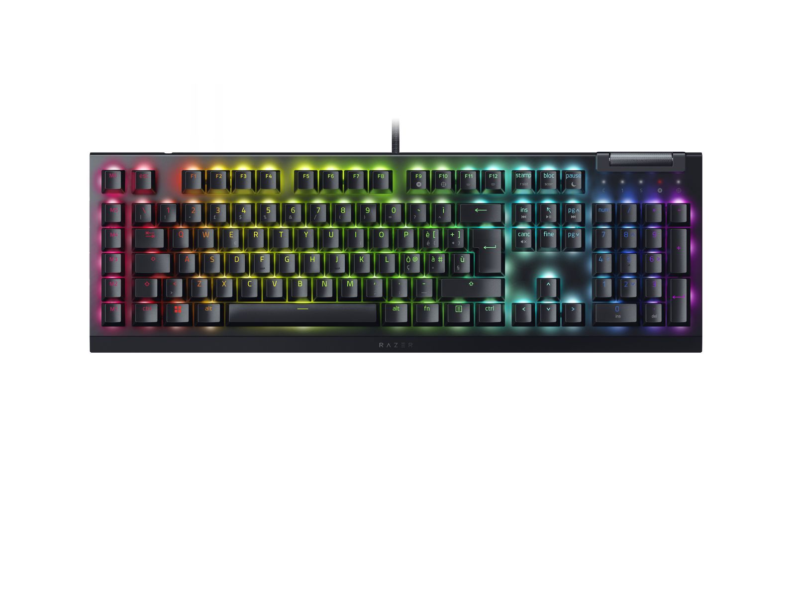 Razer BlackWidow V4 X - Gelber Schalter - ES - Mechanische Gaming Tastatur mit Razer Chroma RGB - (ESP Layout - QWERTY)