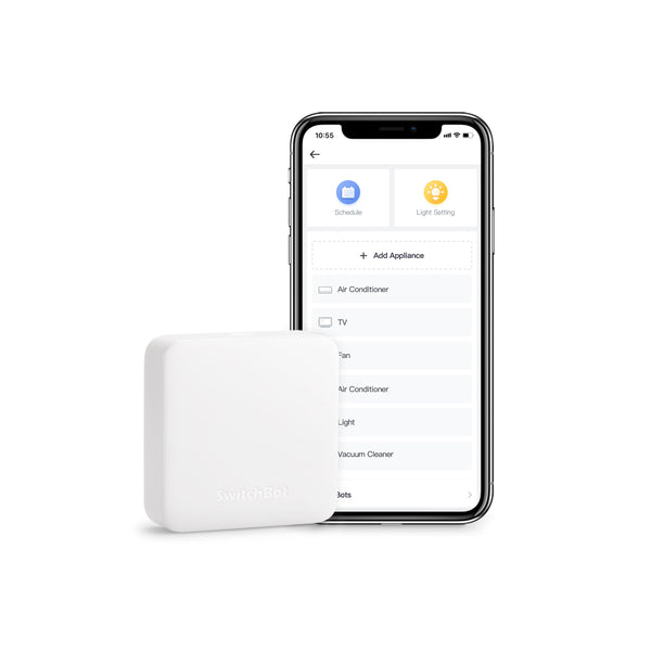 SwitchBot Hub Mini Smart Fernbedienung - IR-Sendersystem, Verbindung zu WLAN, Klimaanlagensteuerung, kompatibel mit Alexa, Google Home, Siri, IFTTT White