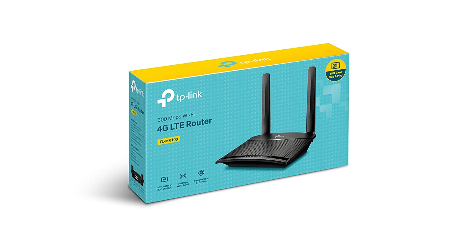 TP-Link TL-MR100 WLAN Router Fast Ethernet Single Band 2.4GHz 3G 4G