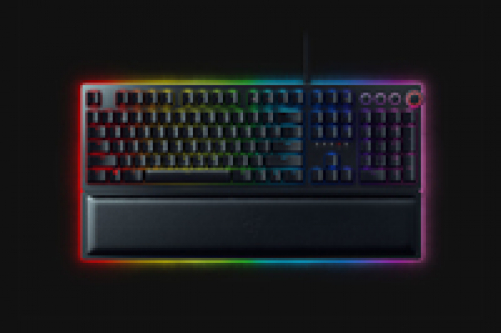 Razer Huntsman Elite Gaming Keyboard Opto-Mechanical Purple Switches USA Layout QWERTY ISO