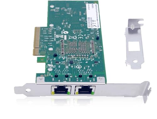 Elfcam 10G-Ethernet-Card 10Gb Dual RJ45 Netzwerkkarte Intel X540-T2 PCIe x8 Server Windows Linux