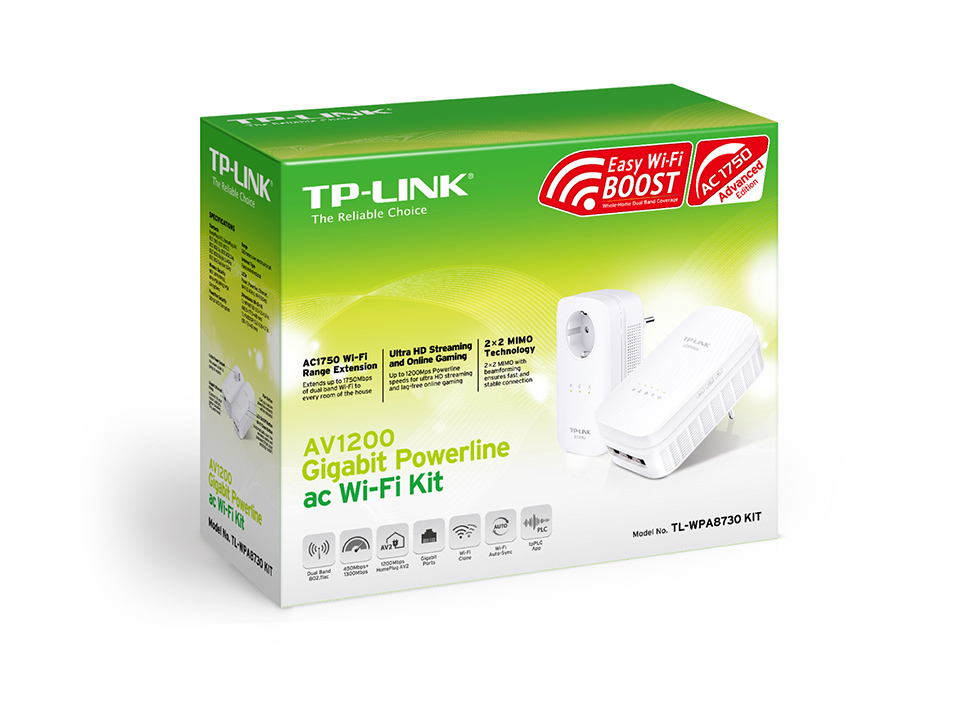TP-Link AV1200 Gigabit Powerline Wireless Range Extender Kit