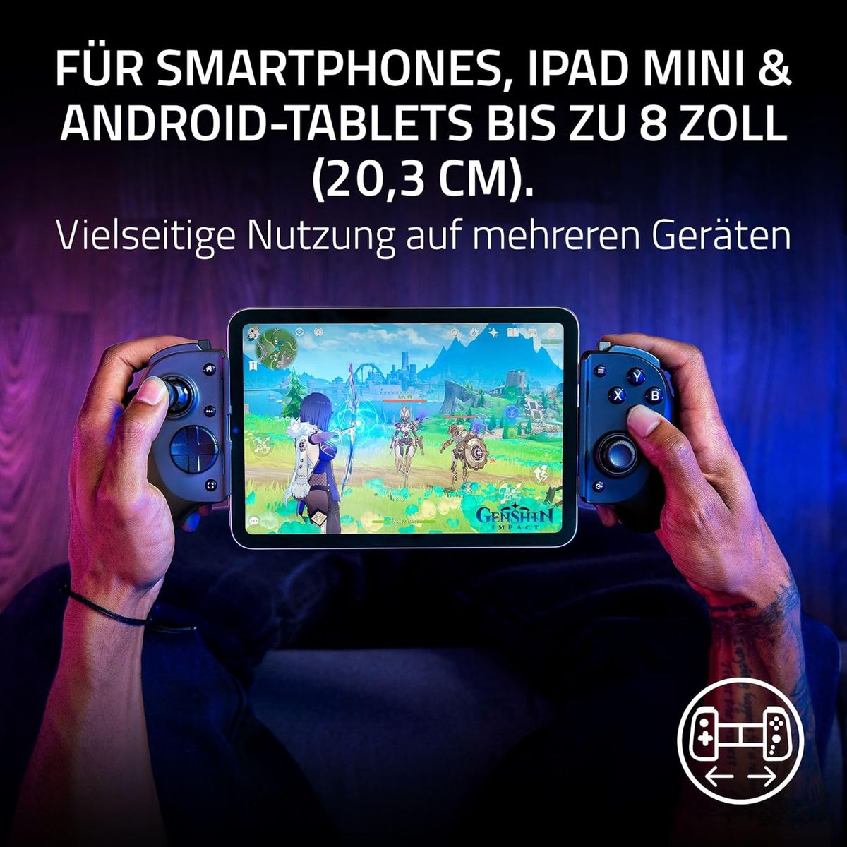 Razer Kishi V3 Pro Kabelgebundenes Gamepad, USB Typ-C, Android PC Xbox iOS, Analog & Digital, 3,5 mm Klinke, Schwarz