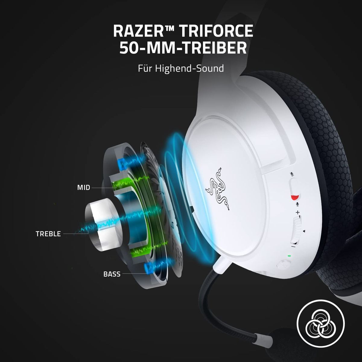 Razer Kaira X for Xbox 2021 Gaming Headset Stereo 3.5mm Multi-Plattform Shock Blue