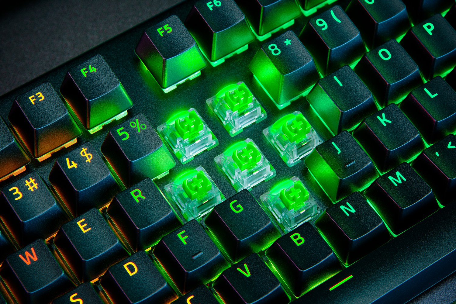 Razer BlackWidow V4 Pro Gaming Keyboard 8 Macro Keys Media Buttons Command Dial Yellow Switches Chroma RGB DEU Layout QWERTZ