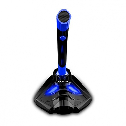 KLIM Voice Desktop Mikrofon für Laptop & PC & PS4 blau/schwarz