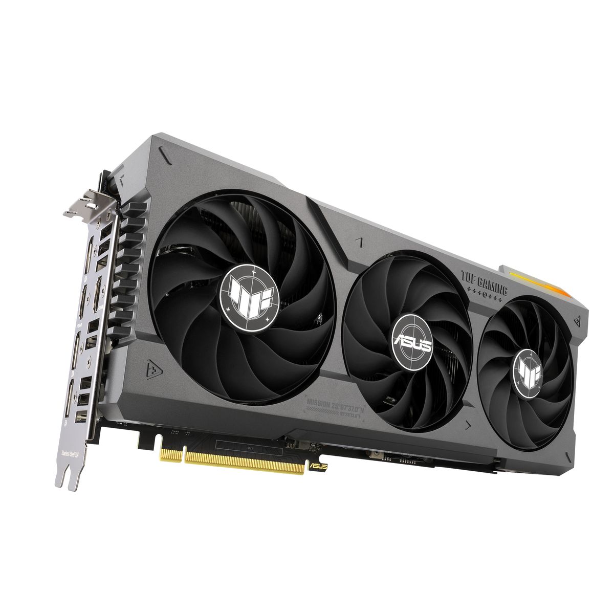ASUS TUF Gaming TUF-RTX4070TI-12G-GAMING NVIDIA GeForce RTX 4070 Ti 12 GB GDDR6X, 16-pin, HDMI 2.1a, 3x DisplayPort 1.4a, 3.25-Slot, ARGB