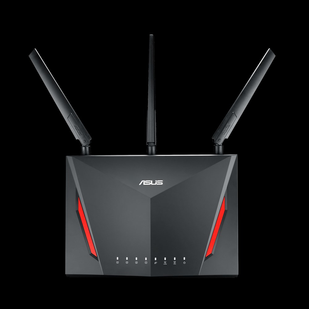 ASUS RT-AC86U WLAN Router Dual-Band (2.4 GHz/5 GHz) Gigabit Ethernet Black