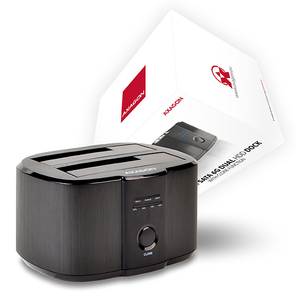 AXAGON ADSA-ST - USB3.0 - Dual SATA 6G Klonfunktion Festplatten Dockingstation AXAGON ADSA-ST - USB3.0 - Dual SATA 6G Klonfunktion Festplatten Dockingstation