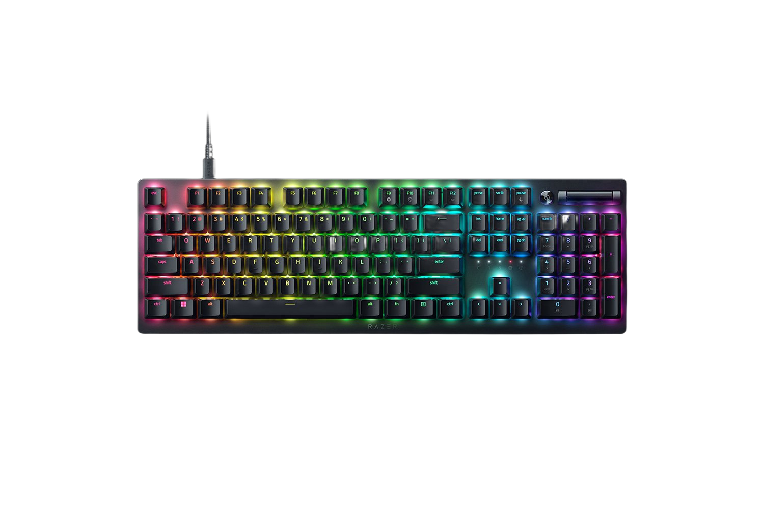 Razer DeathStalker V2 - Linearer optischer roter Schalter - Optische Low-Profile RGB Gaming Tastatur - (CHE Layout - QWERTZ)