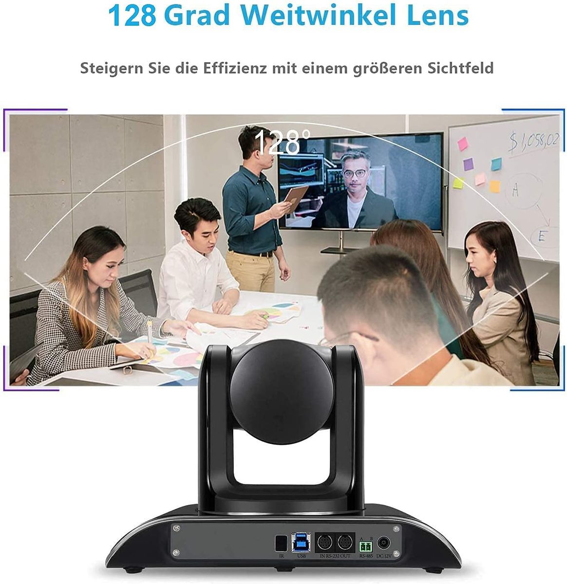 Tenveo All-in-one Video Conferencing System 3x Optical Zoom Bluetooth Microphone