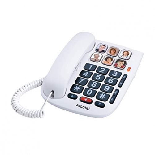 ALCATEL TMAX 10 - Kabelgebundenes Telefon für Senioren, WHITE