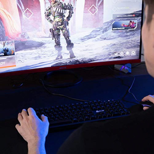 KLIM Bolt RGB Gaming Tastatur Multimedia-Steuerung Wired FR-Layout