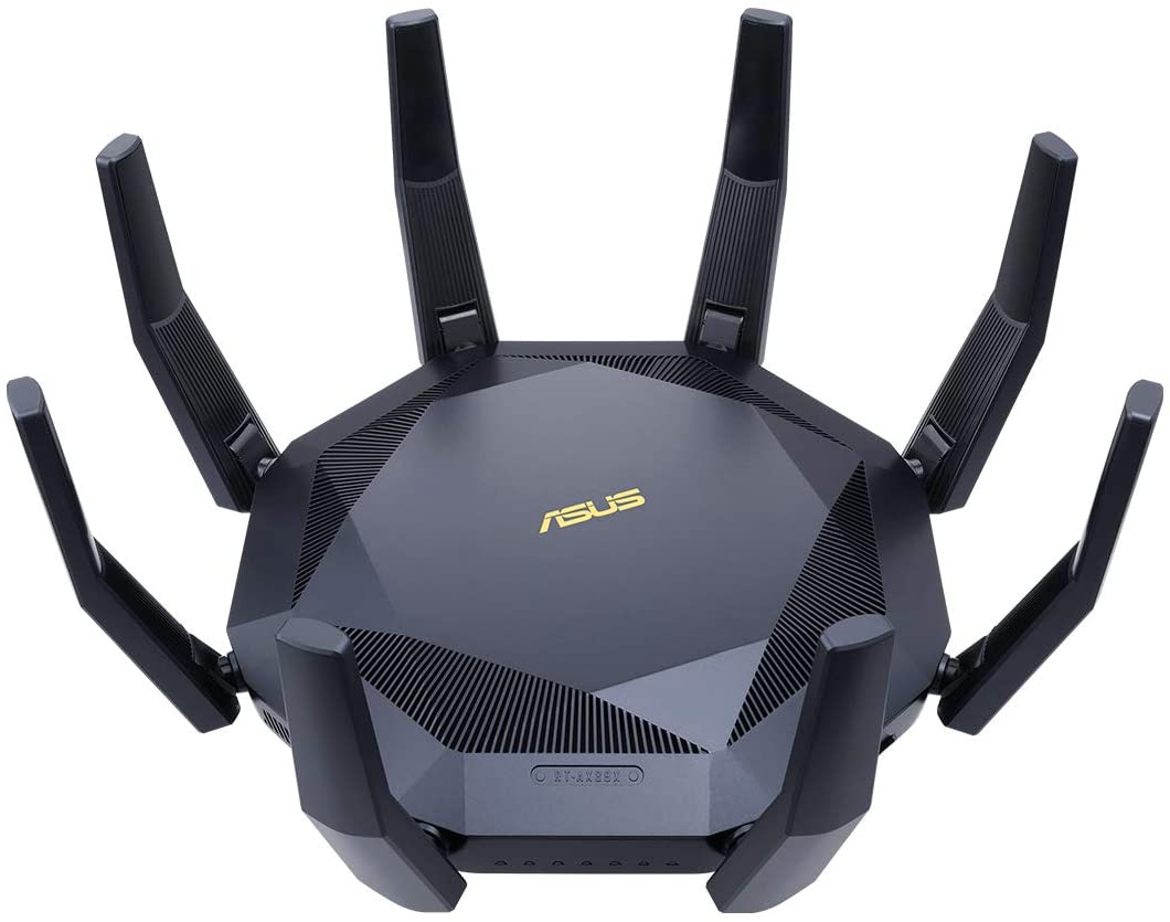ASUS RT-AX89X Gaming Router Ai Mesh WLAN System Wi-Fi 6 AX6000 10G RJ45 10G SFP+ 2.2 GHz QC CPU AiProtection Pro USB 3.1 WPA3 Gaming AX6000 10G LAN ASUS RT-AX89X Gaming Router Ai Mesh WLAN System Wi-Fi 6 AX6000 10G RJ45 10G SFP+ 2.2 GHz QC CPU AiProtection Pro USB 3.1 WPA3 Gaming AX6000 10G LAN
