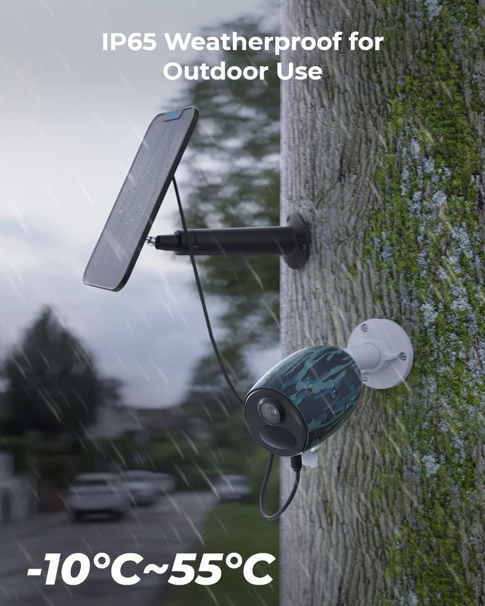 Reolink 3G/4G LTE Überwachungskamera Aussen Akku 2K 4MP mit microSD- und SIM-Kartenslot, Personen-/Autoerkennung, Mobile Solar Kamera Outdoor mit PIR Bewegungsmelder, 2-Wege-Audio, Go Plus+Solarpanel Reolink Go Plus mit Solarpanel