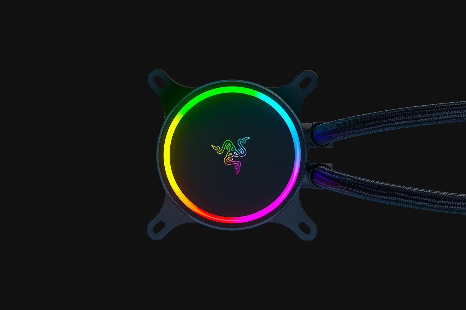 Razer Hanbo Chroma RGB AIO Liquid Cooler 240mm aRGB Pump Cap