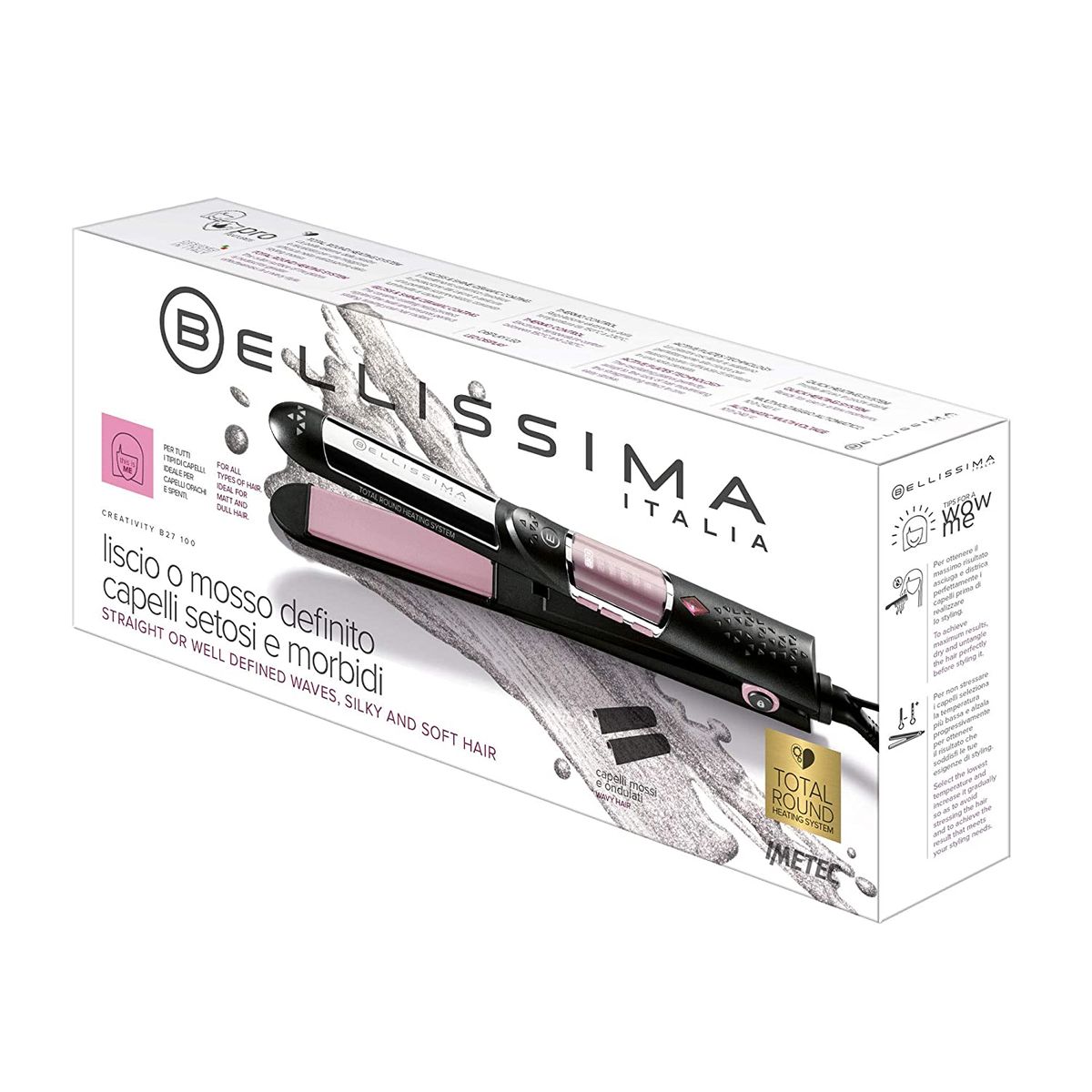 Imetec Bellissima Creativity B27 100 straightener ceramic for straight wavy hair
