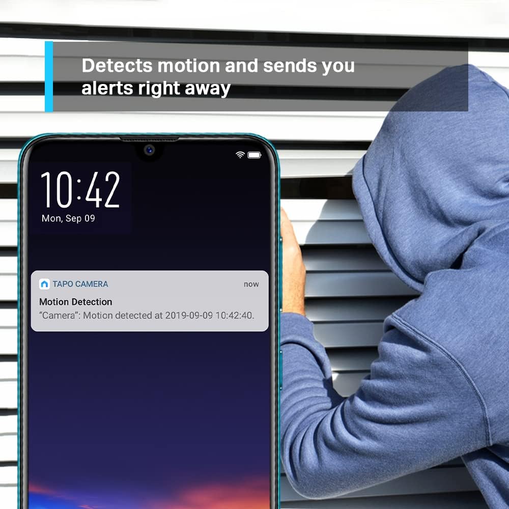 TP-Link Tapo TC70 Wi-Fi Home Security Kamera Schwenk Neige 1080p Nachtsicht v2.0